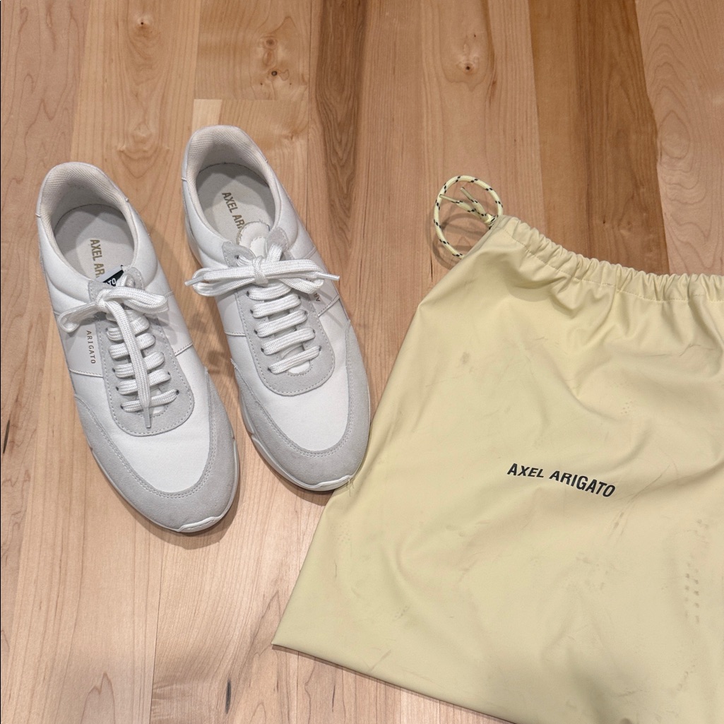 Axel Arigato Cream And White Sneakers With Bag